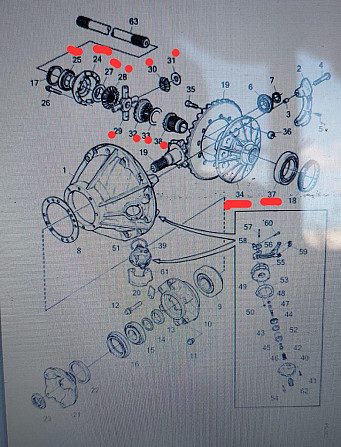 Нужны запчасти для редуктора SCANIA R780 (см.фото). Вся Россия - изображение 1