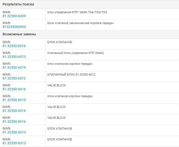 Нужен 81.32550-6009 MAN блок клапанов кпп.  - photo 1