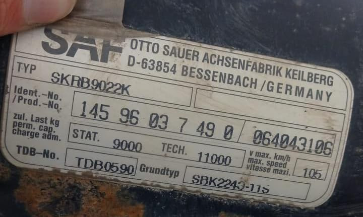 Нужна ось в сборе с суппортами SKRB9022K, и еще 4 суппорта отдельно на нее.  - photo 1