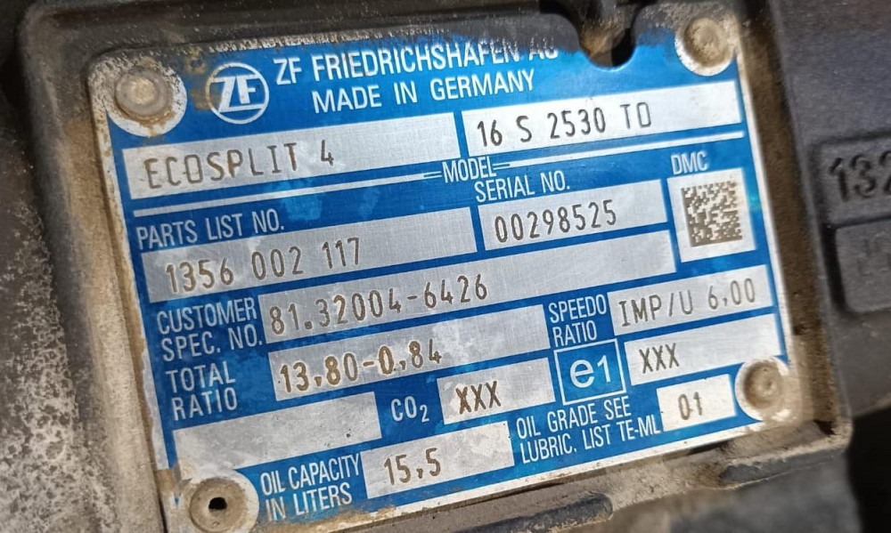 Ищу кпп 16S2530TO в сборе на МAN вин WMA39WZZ8KP122934.  - photo 1