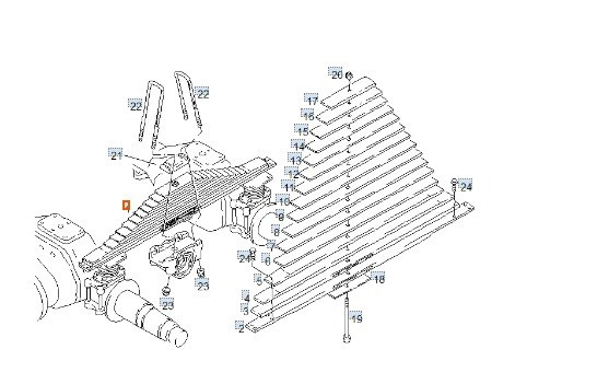 Нужна 82434026501 рессора задняя на Ман тгс самосвал в сборе.  - photo 1